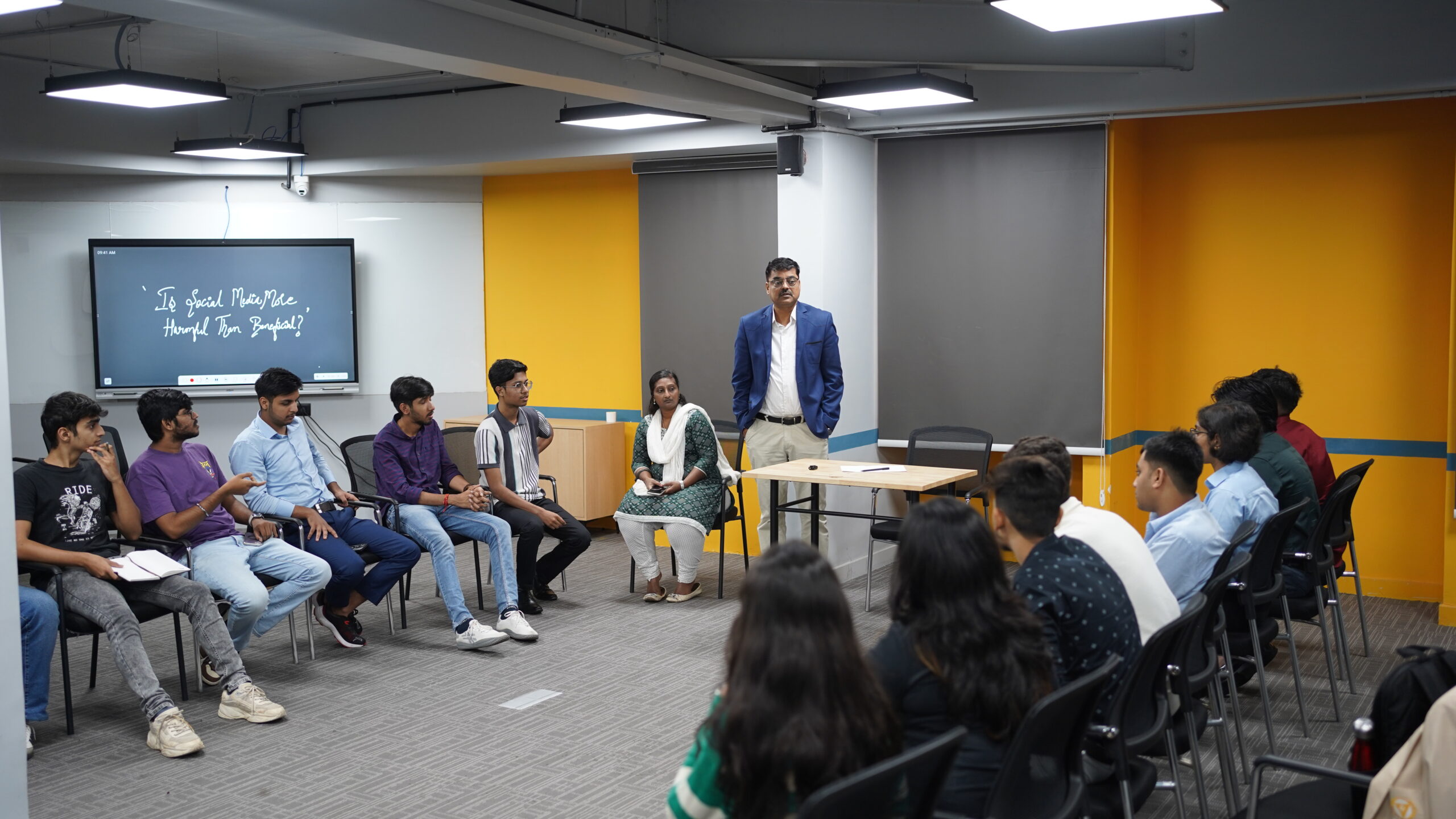 Students preparing for placements