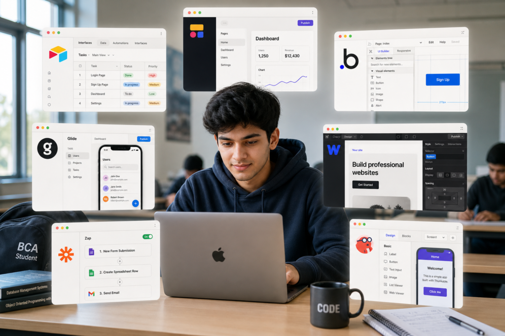 7 Best No-Code Platforms for BCA Students in 2026